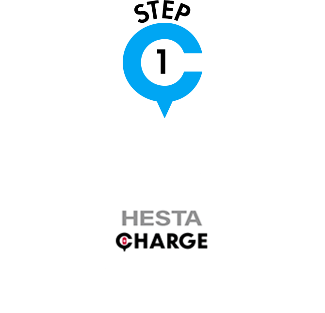 STEP01 スマホにHESTA CHARGEアプリをダウンロードユーザー情報を登録する
